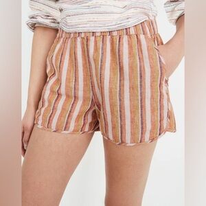 Madewell Linen Cotton Pull-On Short XXS